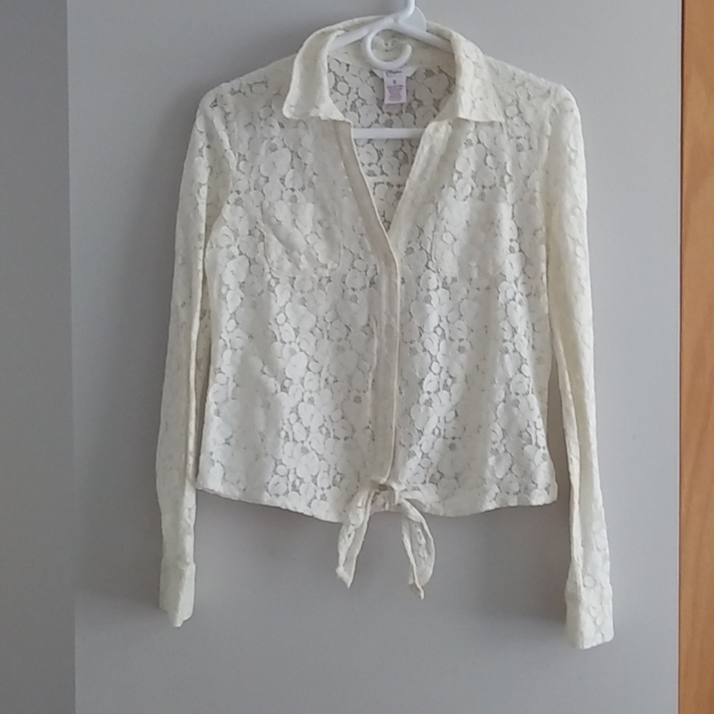🌹 Candie's Lace Button up Top